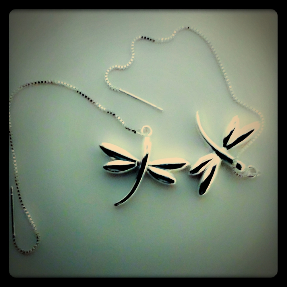 Silver earrings